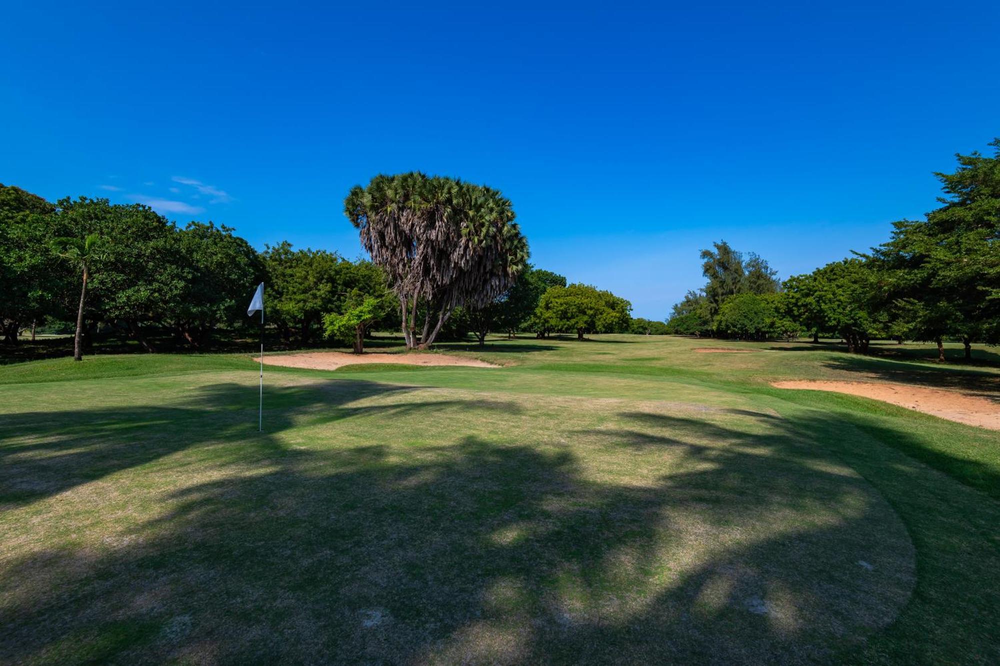 레저 로지 비치 앤 골프 리조트 디아니 해변 외부 사진 Golf course at the resort